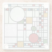 Prairie School Style Interpretation Nr. 5 Glasuntersetzer (Rückseite)