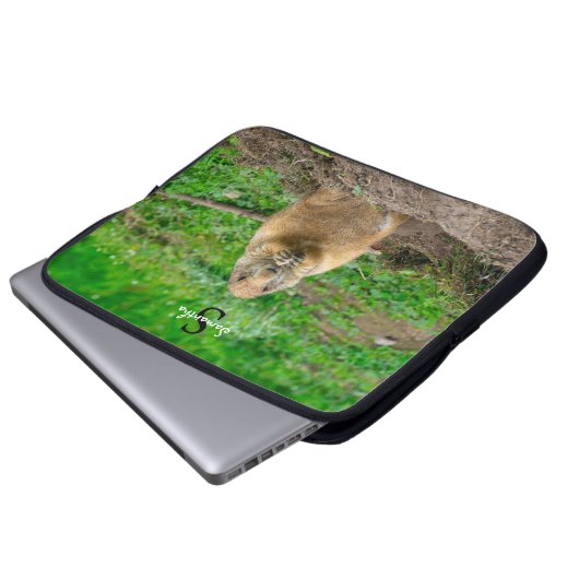 Prairie-Schwarzschwanz Laptopschutzhülle (Vorne Knopf)