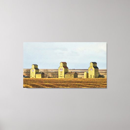 Prairie Sentinels Mossleigh Alberta Canvas Print Leinwanddruck (Vorderseite)