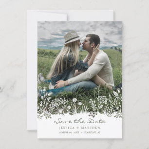 Prairie-Sparen Sie das Datum Fotokarte Save The Date