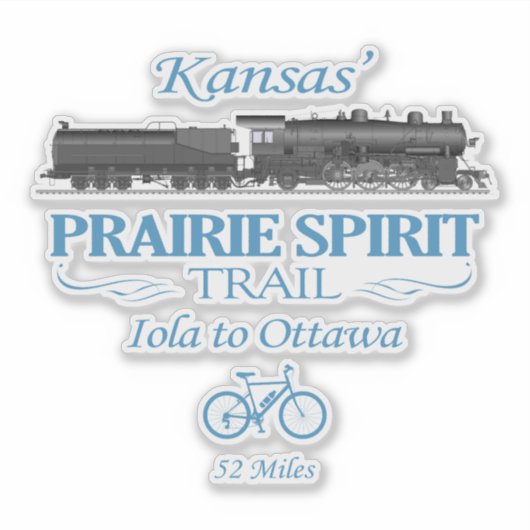 Prairie Spirit Trail (RT2) Aufkleber (Vorderseite)