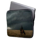 Prairie Storm - Dramatic Western Weather Laptopschutzhülle (Vorderseite Links)