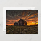 Prairie Sunrise Postcard Postkarte (Vorne/Hinten)