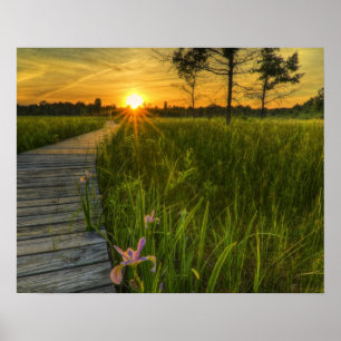 Prairie Sunset Poster