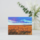 Prairie Sunset Postkarte (Stehend Vorderseite)