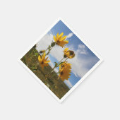 Prairie Sunset quadratische Papiertücher Serviette (Ecke)
