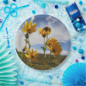 Prairie Sunset round paper plate Pappteller (Party)