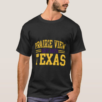 Prairie View Texas Prairie gestörter Text T-Shirt