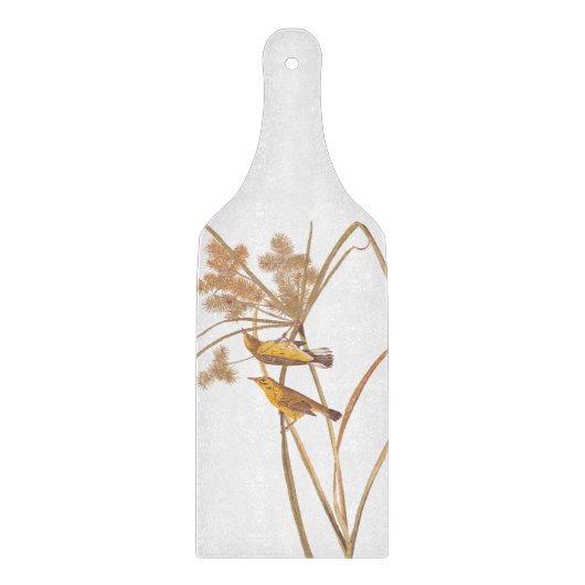 Prairie Warbler Audubon Yellow Bird Schneidebrett (Vorderseite)