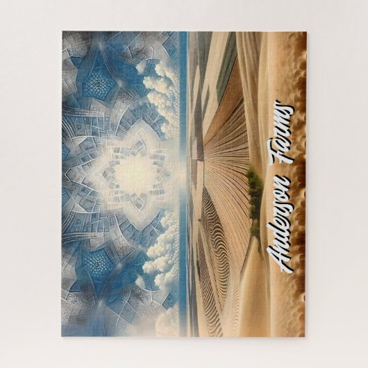 Prairie Wheat Farm Abstrakt Puzzle (Vertikal)