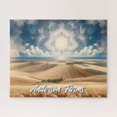 Prairie Wheat Farm Abstrakt Puzzle (Horizontal)