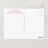 Prairie Wild Rose Post Card Postkarte (Rückseite)