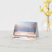 Prairie Winter Landschaft Faltkarte Karte (Gelbe Blume)