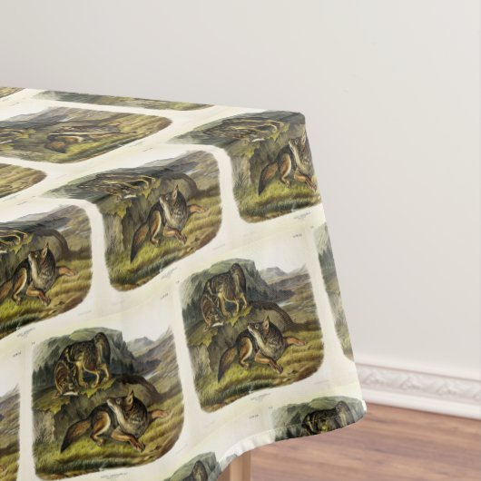 Prairie Wolf (Coyote) von Audubons Quadrupeds Tischdecke (Beispiel)