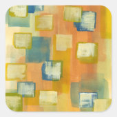 Prairie Zuhause I Quadratischer Aufkleber (Vorderseite)