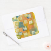 Prairie Zuhause I Quadratischer Aufkleber (Umschlag)