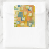 Prairie Zuhause I Quadratischer Aufkleber (Tasche)