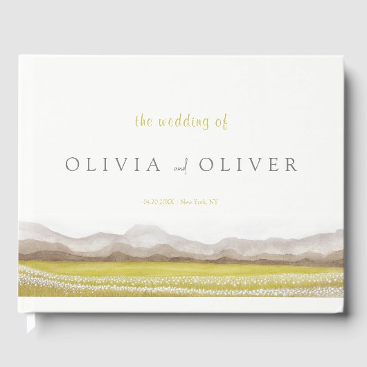 Prairies in Bloom Wedding Gästebuch (Vorderseite)