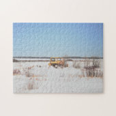 Prairies Saskatchewan Canada Old Tractor Puzzle (Horizontal)