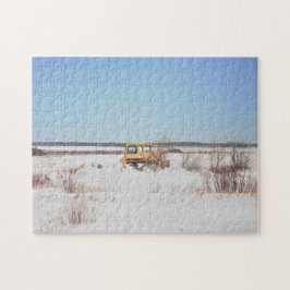 Prairies Saskatchewan Canada Old Tractor Puzzle