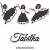 Praise Dancer BW #1 Sticker (Vorderseite)