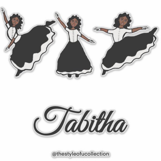 Praise Dancer BW #1 Sticker (Vorderseite)