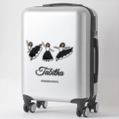 Praise Dancer BW #2 Sticker (Koffer)