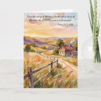 Praise God Always!  Psalm 113:3 Karte