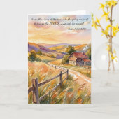 Praise God Always!  Psalm 113:3 Karte (Gelbe Blume)