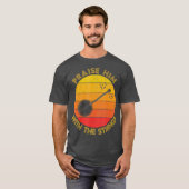 Praise Him With The Strings Funny Banjo Player T-Shirt (Vorne ganz)