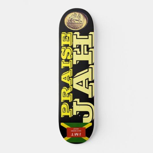 PRAISE JAH Skateboard (Vorderseite)