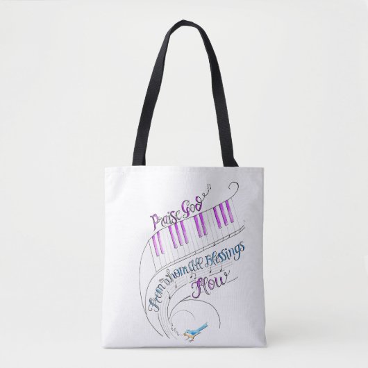 Praise Music Tote Tasche (Vorderseite)