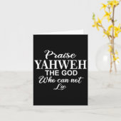 Praise Yahweh The God_ Christian Motivation Insrat Karte (Gelbe Blume)