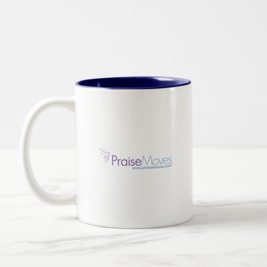 PraiseMoves 2-Tone-Tasse (normal oder groß) Zweifarbige Tasse (Links)