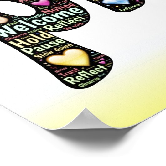 PRAKTICE-MINDFULNESS-Plakat Poster (Ecke)