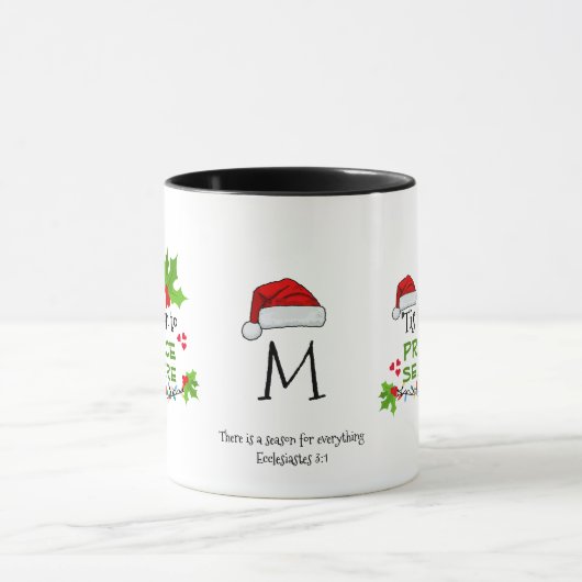 PRAKTICE SELBSTVERSORGUNG Weihnachtsmongramm Tasse (Zentrum)