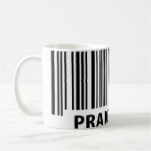 praktikant Barcodeaufkleber Kaffeetasse (Links)
