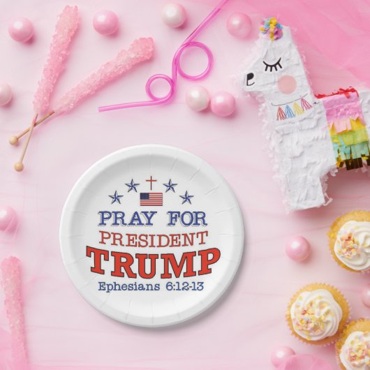 PRAKTIKEN FÜR TRUMP-Papier-Teller Pappteller (Party)