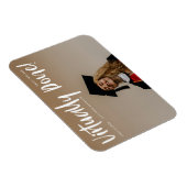 praktisch fertig Ankündigung von Abschlüssen Postk Magnet (Rechte Seite)