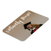 praktisch fertig Ankündigung von Abschlüssen Postk Magnet (Linke Seite)