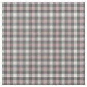 Praktisch grau und rosa kariertes modernes Muster  Stoff (Muster)