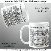 Praktisch perfekt und Name versteckte Meldung 137B Kaffeetasse