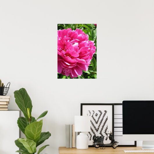 Praktisch perfektes Peony Poster (Heimbüro)
