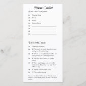 Praktische Checklisten Dankeskarte (Vorderseite)