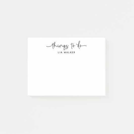 Praktische Dinge für Hübsche, moderne Skripte Post-it Klebezettel (Vorderseite)