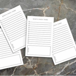 Praktische tägliche Aufgaben und Hinweise Name hin Post-it Klebezettel