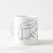 Praktische Überlegungen Kaffeetasse (Vorderseite Links)