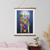 Praktischer Baum der Mauer Wandteppich Mit Holzrahmen (Schlafzimmer)