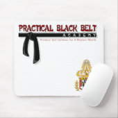 Praktischer schwarzer Gürtel/USMTA Mousepad (Mit Mouse)
