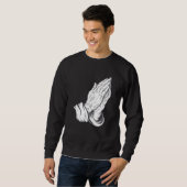 Praktisches Beten Christliches Beten Sweatshirt (Vorne ganz)